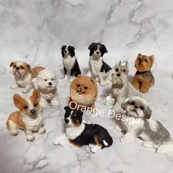 Pet Dog Plaster Silicone Mold Shiba Inu Chihuahua Chow Chow Shih Tzu Teddy King Charles Yorkshire Terrier Animal Mold Puppy