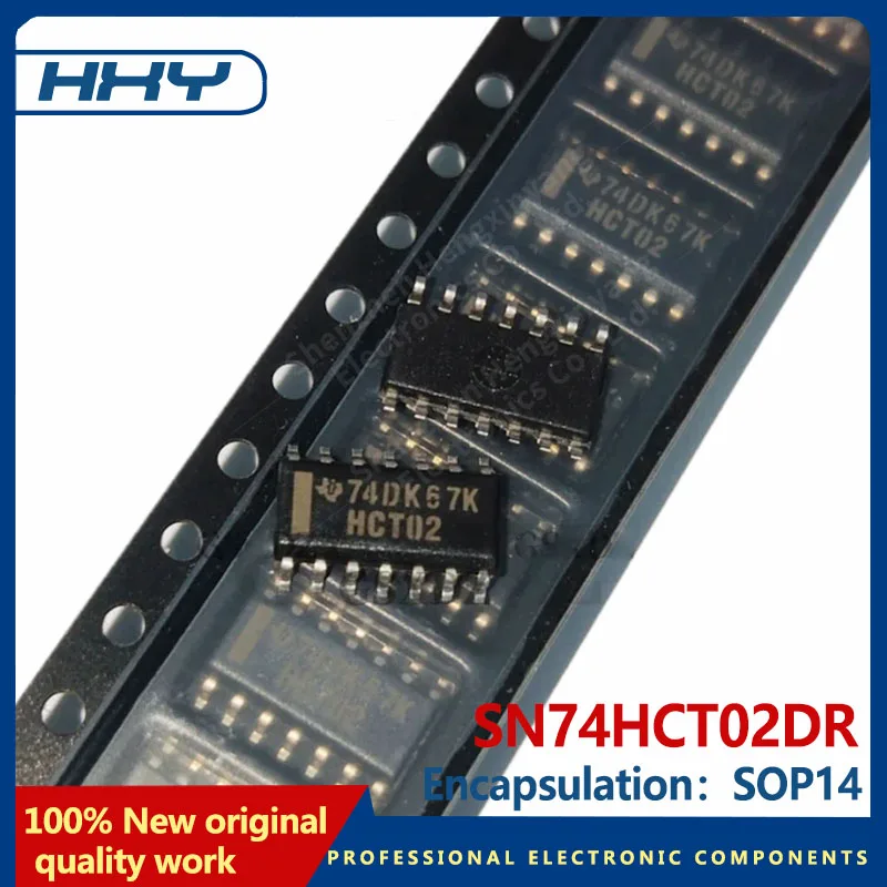 10PCs 74hct02d 74hct02dr SMT soic-14 brand quad input also gate logic chip IC