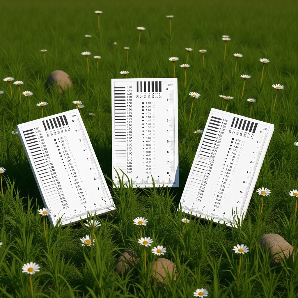 

3Pcs Concrete Crack Width Ruler High Precision Film Measuring Tool Plastic Surface Defect Inspection Spot Measurement Flaw