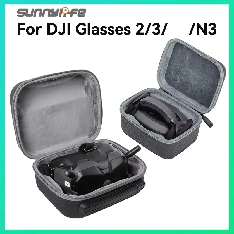 

For DJI Sunnylife FPV Goggles 2 3 N3 Storage Bag Suitcase For DJI FPV Flight Glasses Drop Protection Package Carrying Case