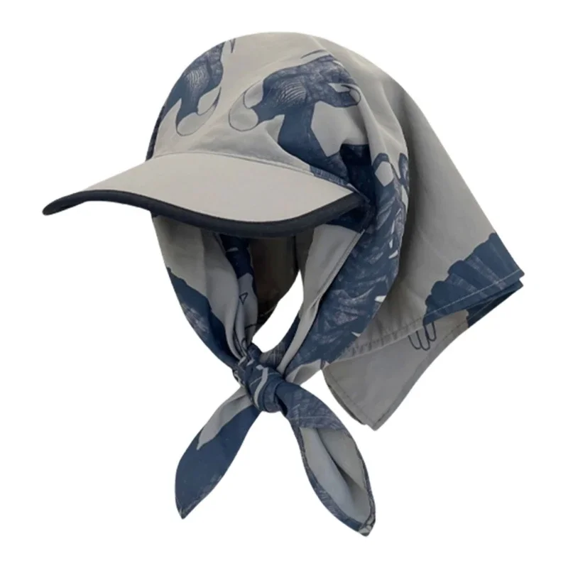 

Adjustable Size Sports Hats Quick-drying Strap Headscarf Hats Vacation Sunshades