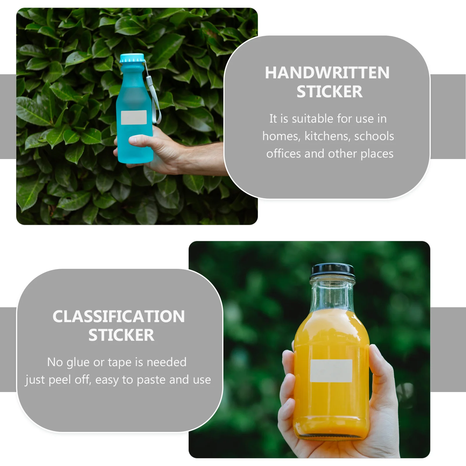 100 قطعة من ملصقات وضع العلامات ذاتية اللصق ملصقات مقاومة للماء للاستخدام المنزلي والمكتب المدرسي ملصق وضع علامات مقاوم للماء