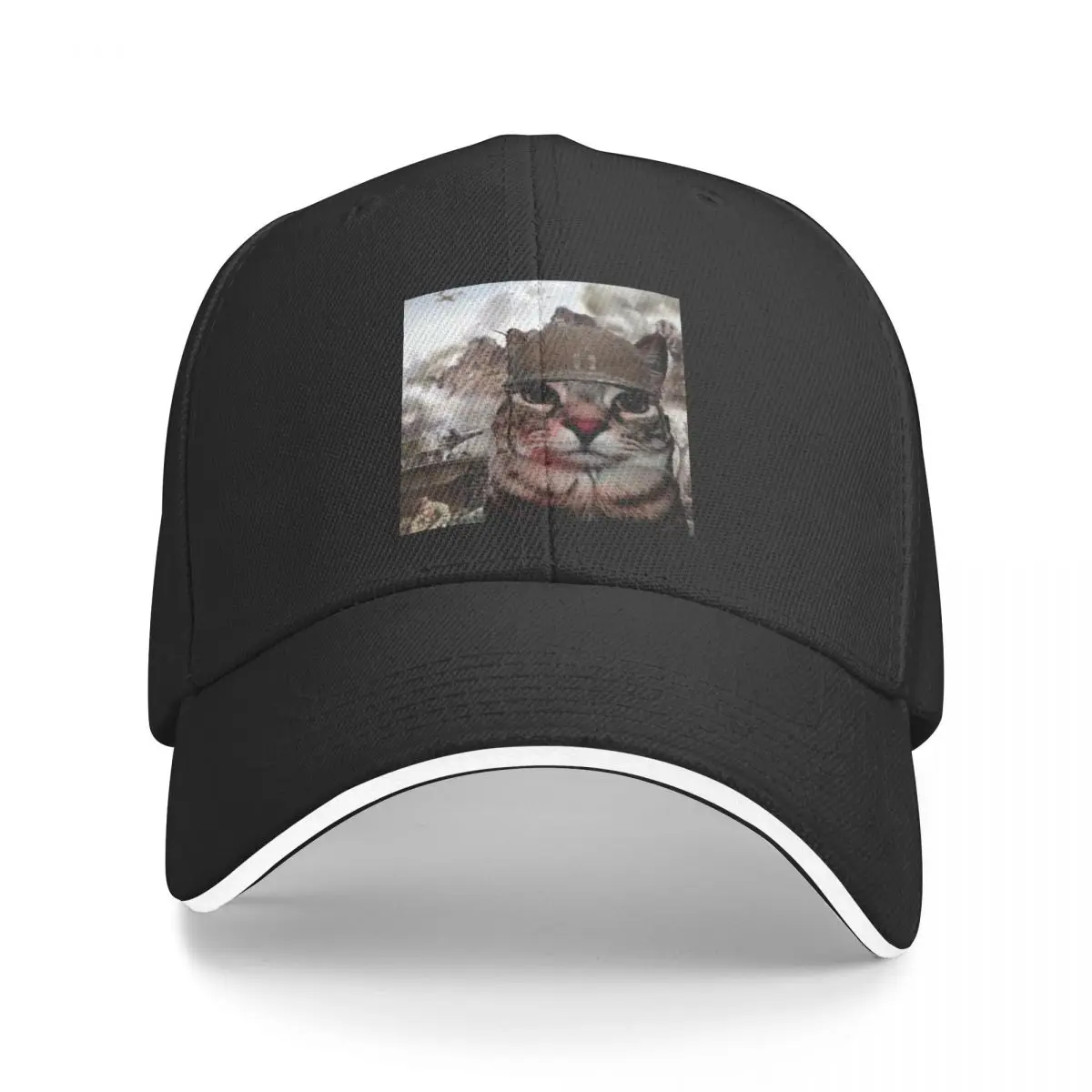 Thousand Yard Stare Cat Funny Meme Baseball Caps Casquette Men Women Hats