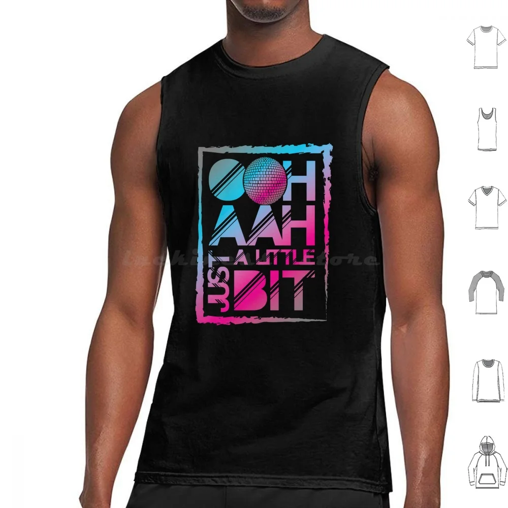 Song Contest Ooh Aah Just A Little Bit! Disco Ball Original Design Tank Tops Print Cotton Britpop G Song Contes