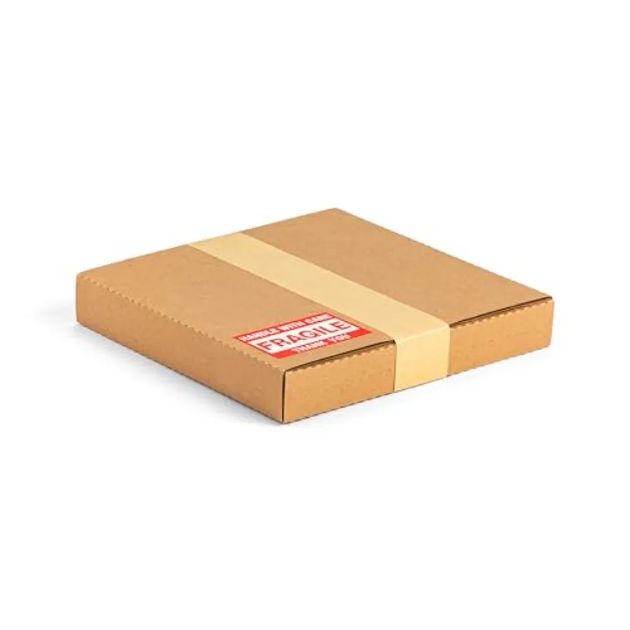 

7 Inch 45 RPM Record Mailers NOT for 12" LPs 7.5 x 7.5 x 1.1 Inch Corrugated Cardboard Shipping Boxes for Vinyl Singles with Fr