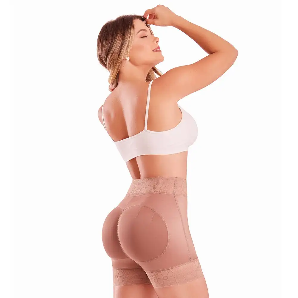 Faja Colombian Girdle Waist Trainer Invisible Effect Postpartum Shapewear Fat Burner Weight Loss Women's  A Comfy Shaping Shorts