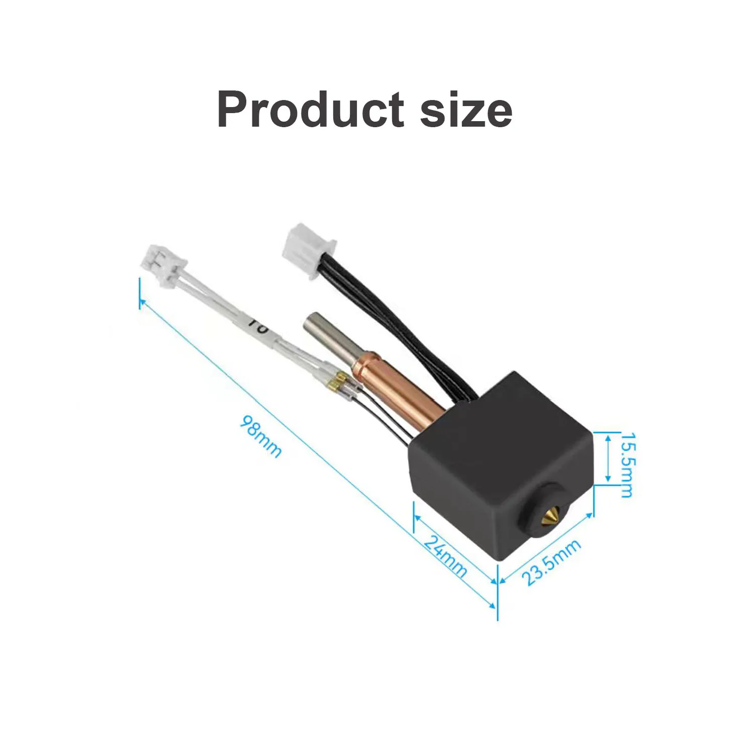 HzaDeve 핫엔드 Kobra 3 콤보 프린트 헤드 압출기 키트, Anycubic Kobra 3/ACE Pro용 히터 블록 가열