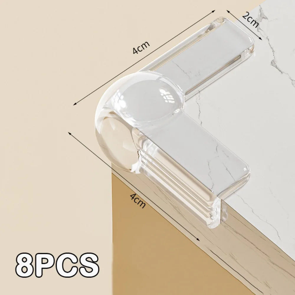 

4/8Pcs Transparent Table Corner Covers Anticollision Babyproofing Furniture Corner Bumper Guards Durable Corner Protectors