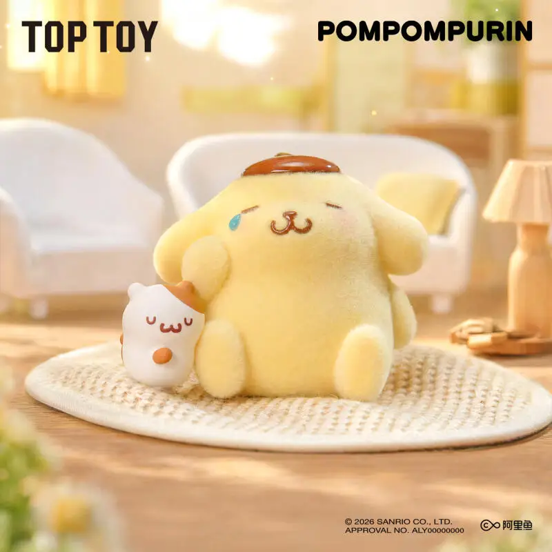 

TOPTOY Pompompurin Floofy Daily Series Genuine Blind Box Toys Kawaii Anime Action Figure Guess Bag Doll Mystery Box Girl Gifts