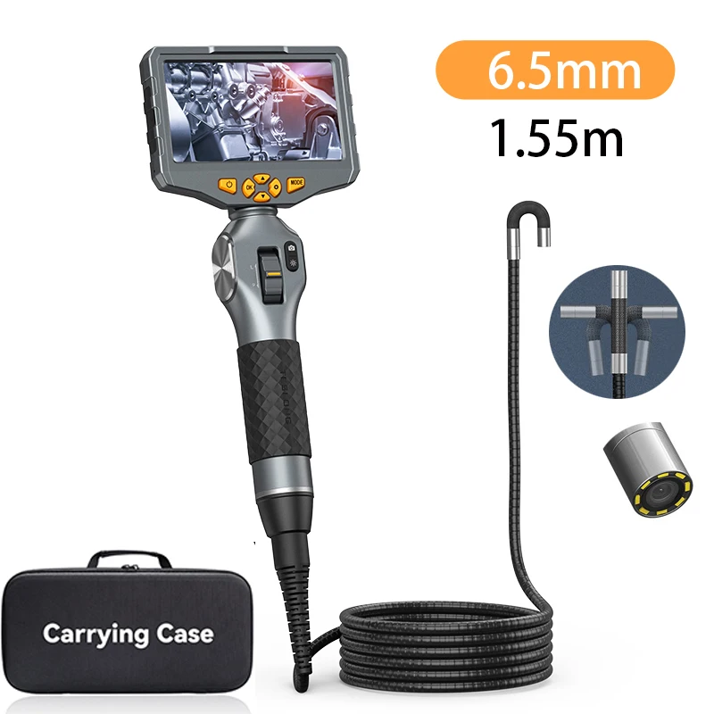 

TESLONG TD500 Articulating Borescope 1080P 5 Inch IPS Two Way 360° Steering Endoscope Video Inspection Camera with WIFI