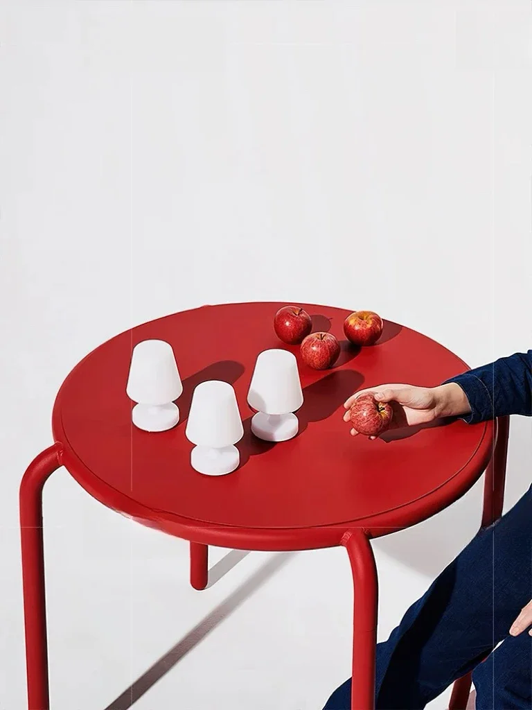 Outdoor balcony aluminum alloy round table and chair combination courtyard outdoor casual coffee table and chair combination