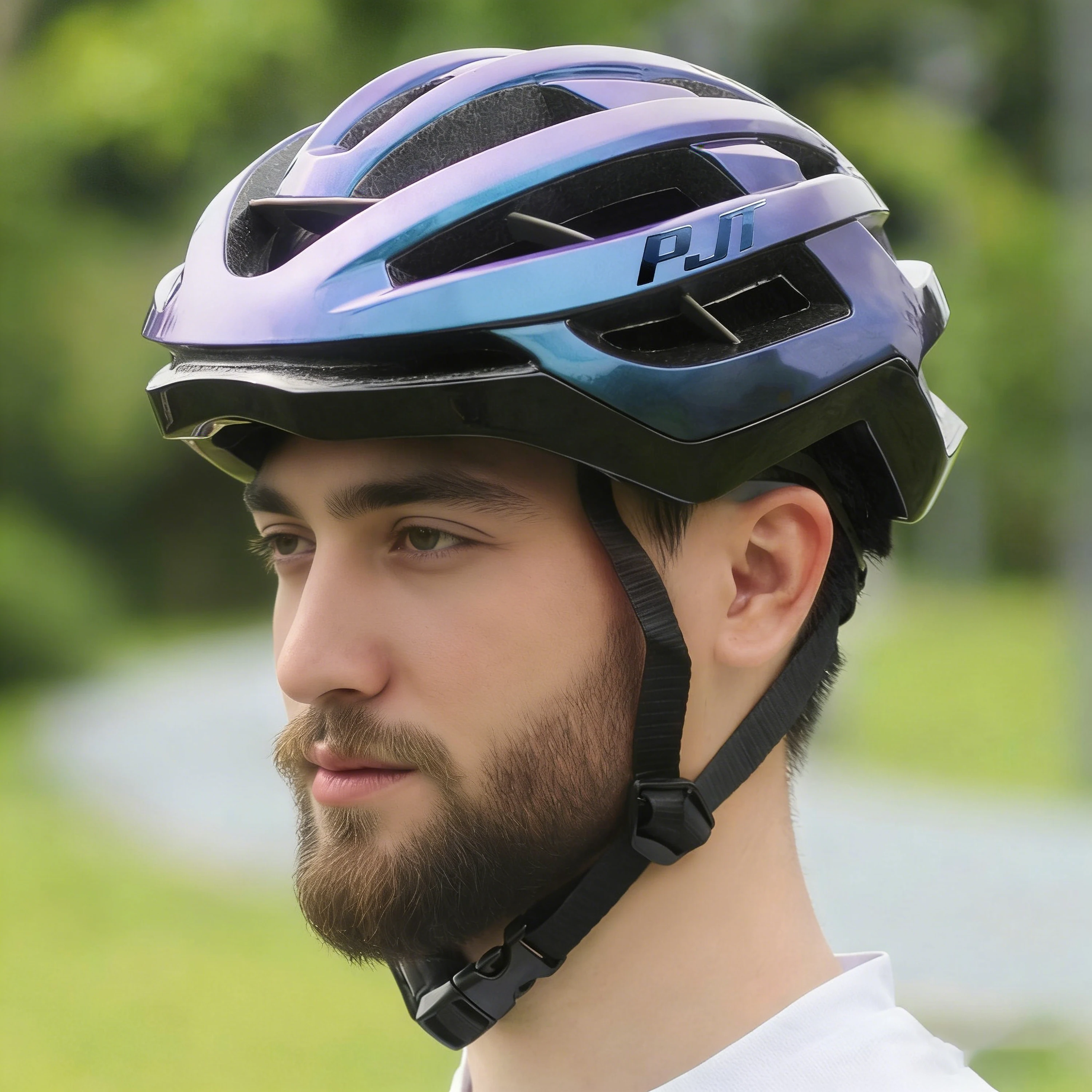 PJT New Full Edge Wrapping Ultra Light 3D Stiffener Design MTB Road Bicycle Helmet Adult Cycling Safety Hat Cycling Helmet M/L