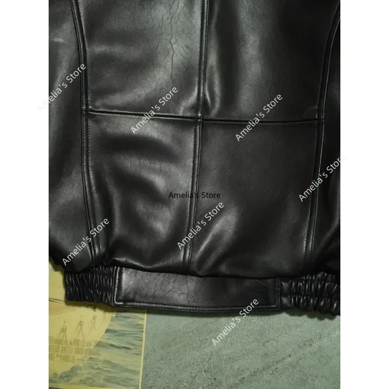 New Zealand Sheepskin A2 Pilot Jackets Soft Leather Men's Winter Coat WWII WW2 US U.S. United States Army Air Forces Jacket