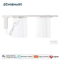 Installa rapidamente Smart Curtain Track Tuya Zigbee motorizzato Curtain Track Smart Electric Motor Alexa Google Home Control