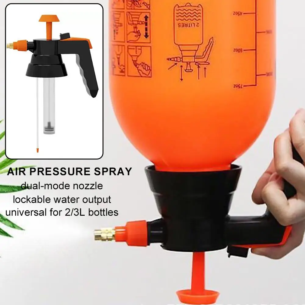 High-Pressure Air Pump Spray Nozzle Water For Watering Flowers Hand Pressure Spray Bottle Disinfection Sprayers Home Gardening