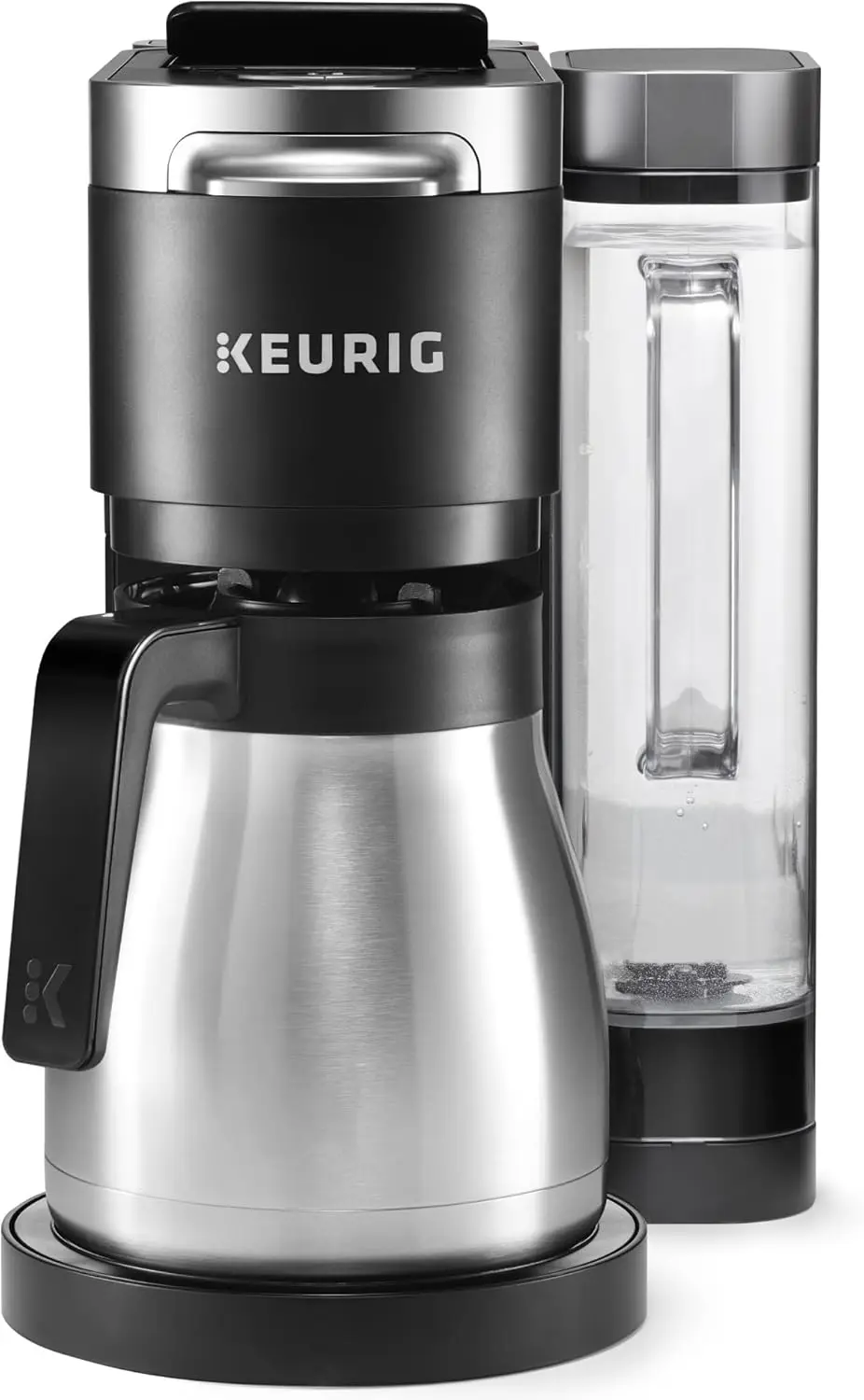 K-Duo Plus Single Serve & Carafe Coffee Maker, Multi-Position 60oz Removable Reservoir, Programmable Auto Brew Carafe, Black