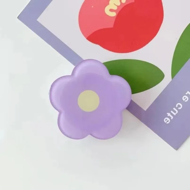 1PCS Ins Wind Drop Glue Flower Phone Case Stand Desktop Foldable Lazy Stand For iPhone 16 Samsung Xiaomi Phone Case Accessories image 5