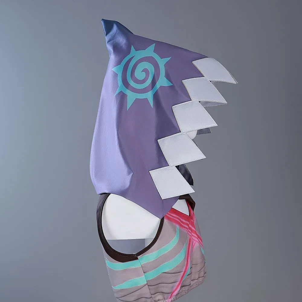 Fulujiacos LOL Arcane 2 Jinx Cosplay Jinx Costume Outfit Hoodie