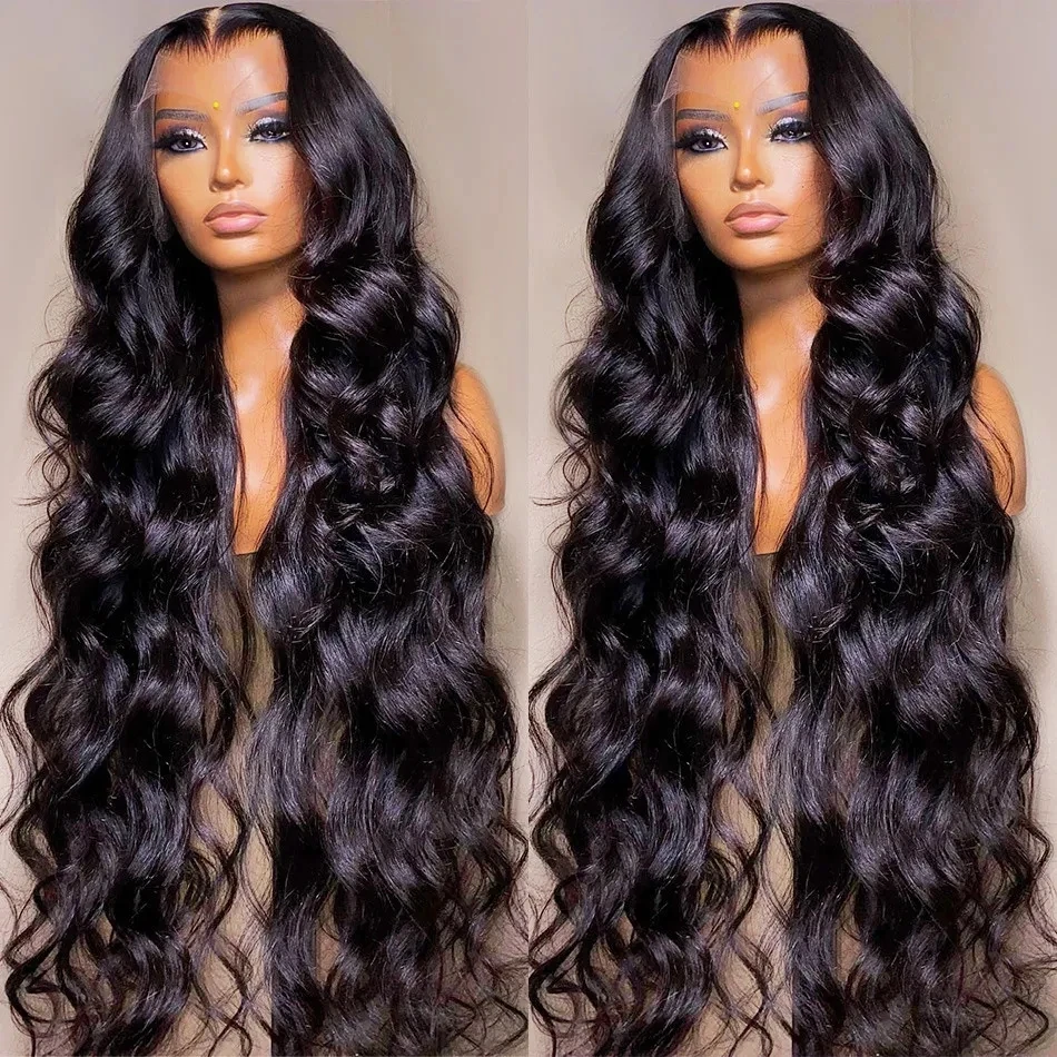 Brazilian Human Hair Wig Pre Plucked 13x4 13x6 Body Wave HD Transparent Lace Front Wig 4x4 Glueless Lace Closure Wigs For Women