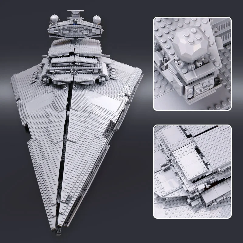 05027 3250Pcs Imperial Super Star Destroyer Model Building Kit Blocks Bricks Compatible With 10030 81029