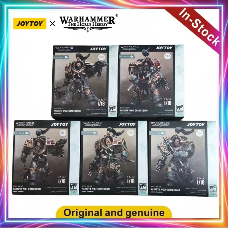 JOYTOY Warhammer 30K Space Wolves Varagyr Wolf Guard Squad 1/18 Action Figures Toys Models Gifts Collection Ornaments