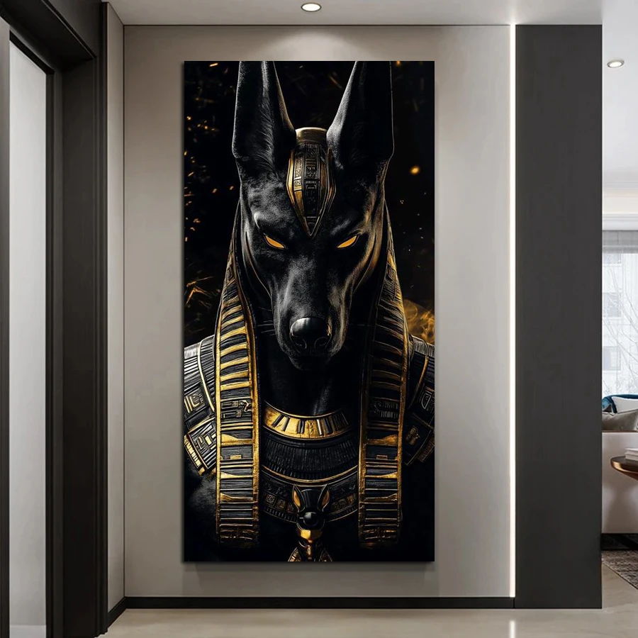 

Икона Анубиса, большой размер, наборы для алмазной живописи «сделай сам», древний египетский Бог смерти, полная дрель, мозаика, вышивка, фотографии 100x200 см