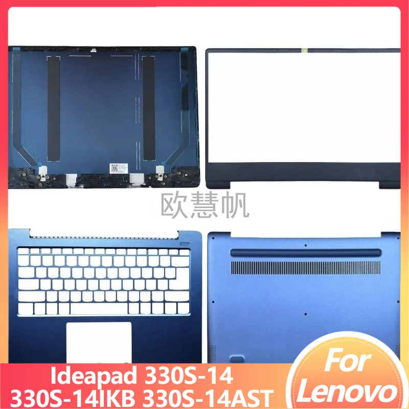 M For Ideapad 330S-14 330S-14IKB 330S-14AST Laptops Screen Case LCD Back Cover/Front Frame/Hinges/Palmrest/Bottom Case Blue