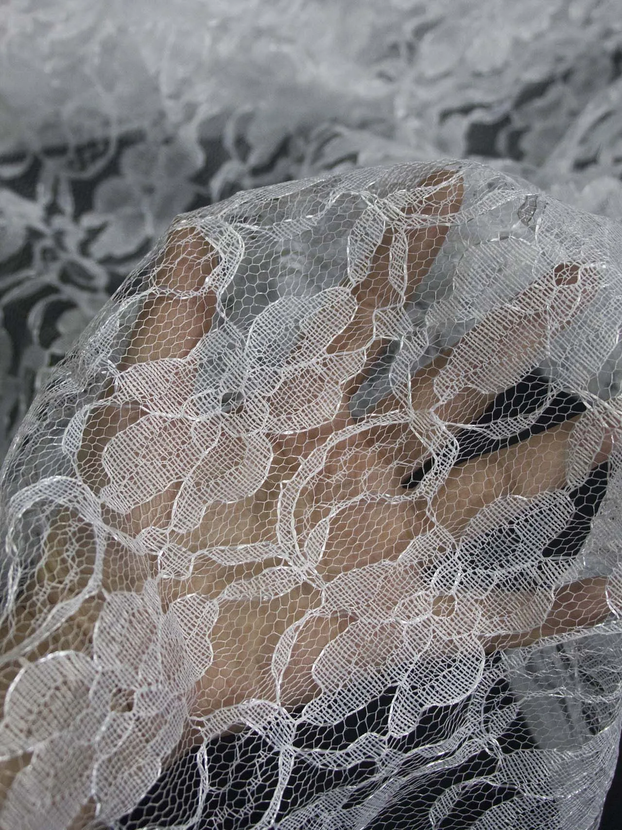 جديد الأبيض لينة الدانتيل شبكة نسيج الدانتيل الزفاف التصوير خلفية مفرش المائدة أريكة الملابس الستار النسيج #2