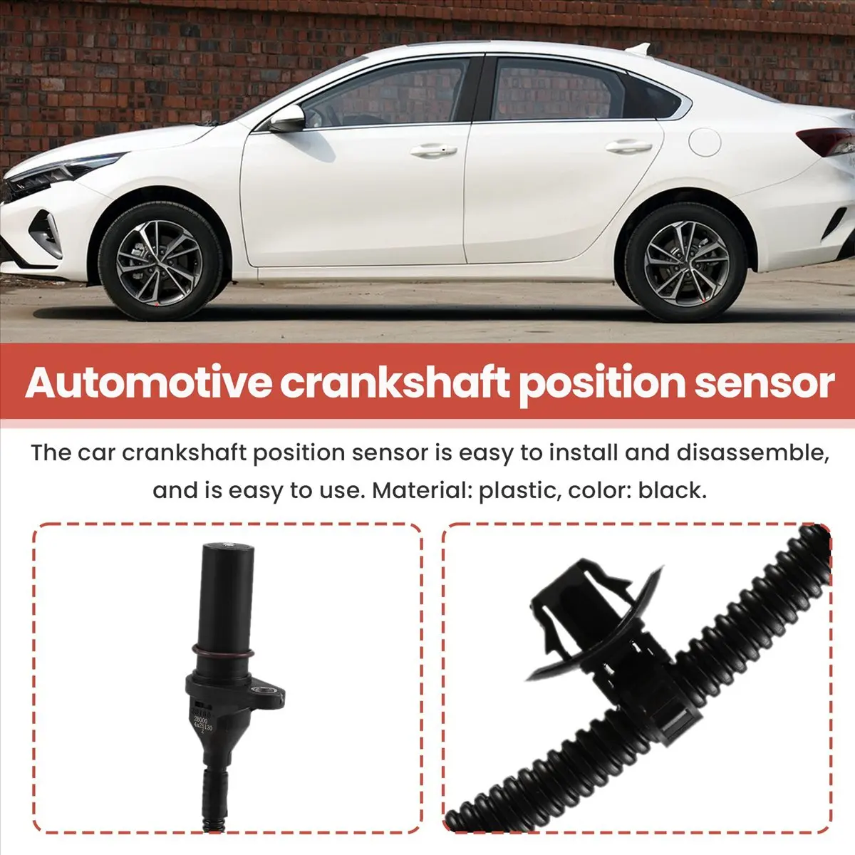 NCSMT 39180-2B000 Crankshaft Position Sensor for Hyundai Accent Elantra Kia Forte Soul