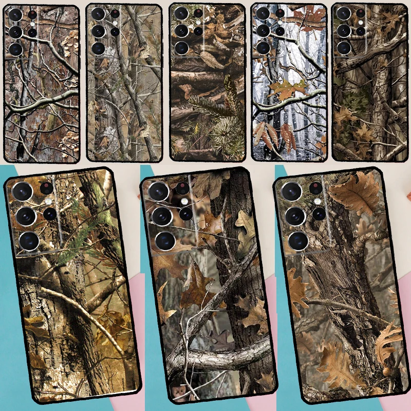Camouflage Hunting Case For Samsung Galaxy S26 Ultra S25 S24 S23 S21 S22 Ultra S10 S20 Plus S25 FE Cover Coque
