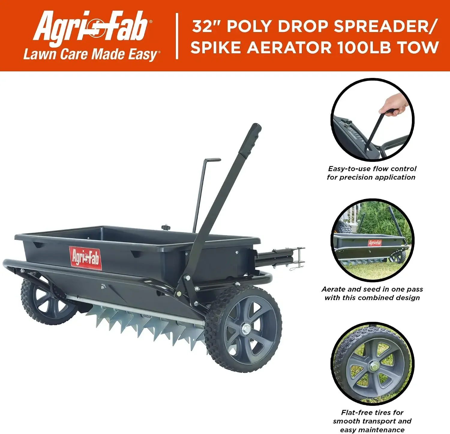 100 lb. Tow Spiker/Seeder/Spreader