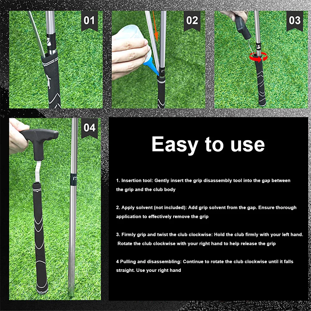 Golf Grip Removal Tool V-Groove Grip Remover Saver Grip Remover Gripping Tool Protective Grip Removal Tool Golf Accessories