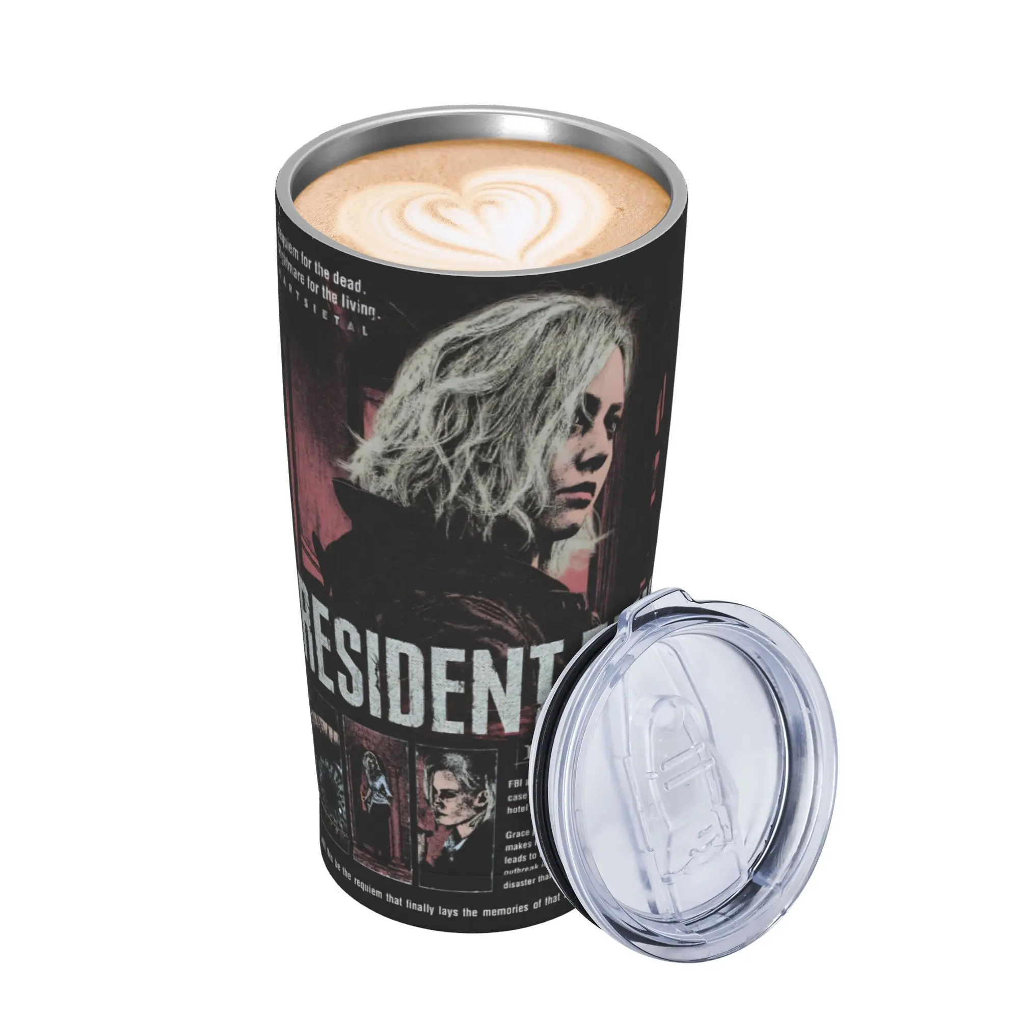 Residents Evils 9  Insulated Tumbler with Straws Games Stainless Steel Coffee Mugs Office Home Hot Cold Drinks Cups 20oz