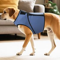 Breathable Dog Anxiety Vest Secure Soft Pet Calming Shirt Comfortable Adjustable Dog Soothing Clothes for Thunderstorm Fireworks