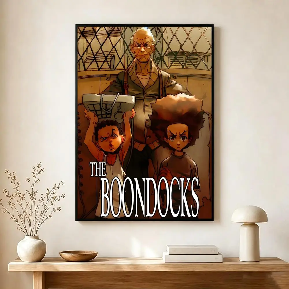 Bold Satirical Animation T-The Boondocks Poster Wall Art Print Decorative Mural Home Decor Gift Unframed