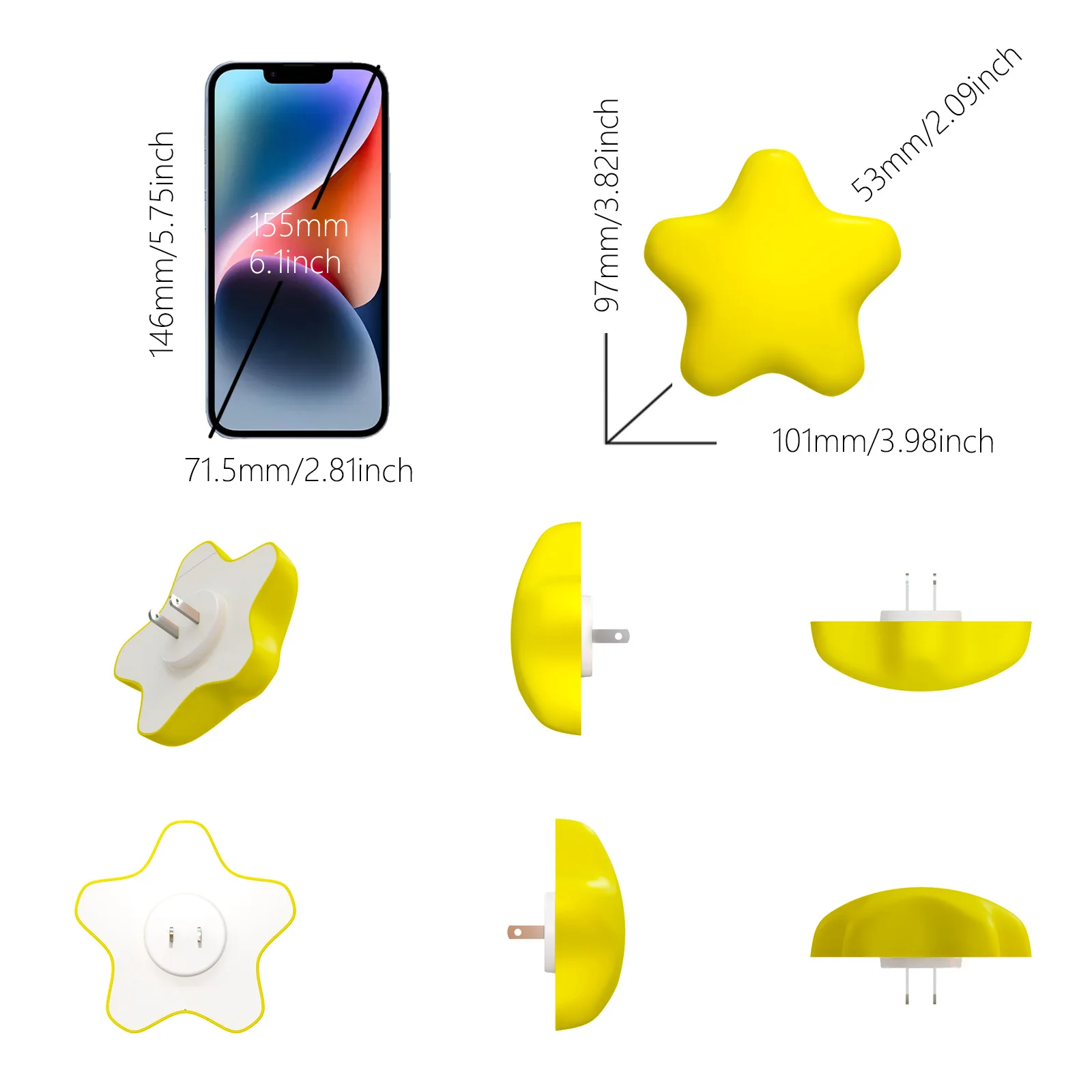 Colorful Life 211 Little Star Night Light with Remote Control Bedlight, Creative Bedroom Night Light, Night Feeding