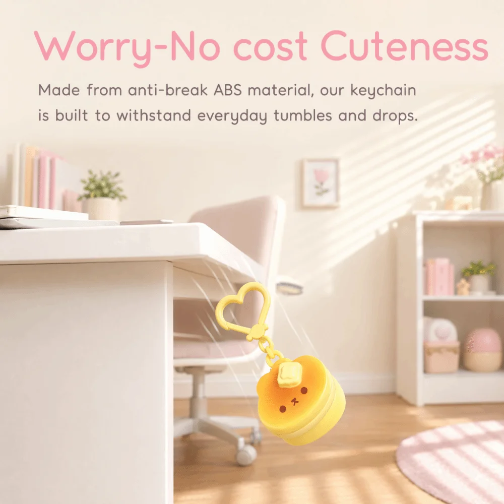 Relaxing Cartoon Fidget Keychain DIY Keyboard Keys Button Clicker 1Keys Pass The Time Pinch Relief Stress