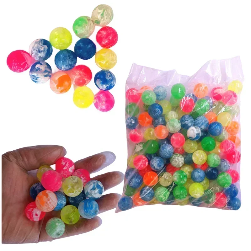 10Pcs/lot Rubber 30mm Cloud Bouncy Balls Funny Toy Jumping Ball Mini Neon Swirl Bouncing Balls for Kids Sports Games Toy Ball