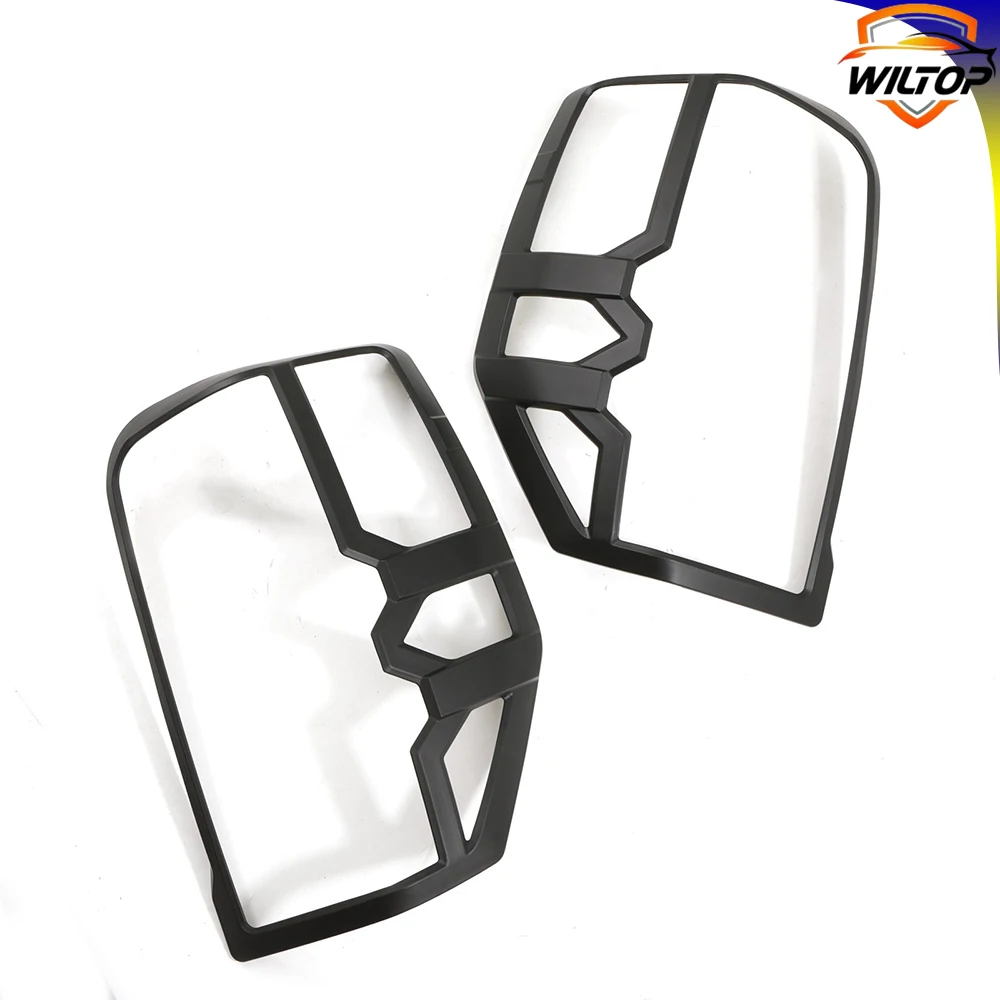 Tail Light Covers For Mitsubishi L200 Triton 2019-2023 Protector Cover ABS Rear Lamp Hoods Car Exterior Accessorie