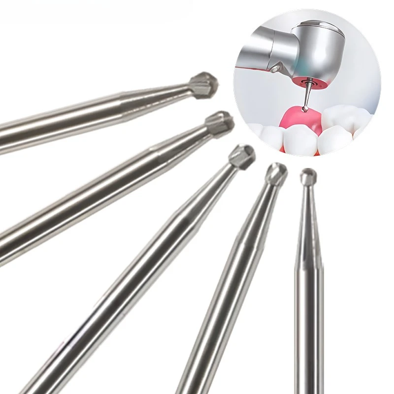 10Pcs Dental Extraction-Specific Carbide Reamers High-Speed Carbide Drills Wear-Resistant and Heat-Resistant Dental Materials
