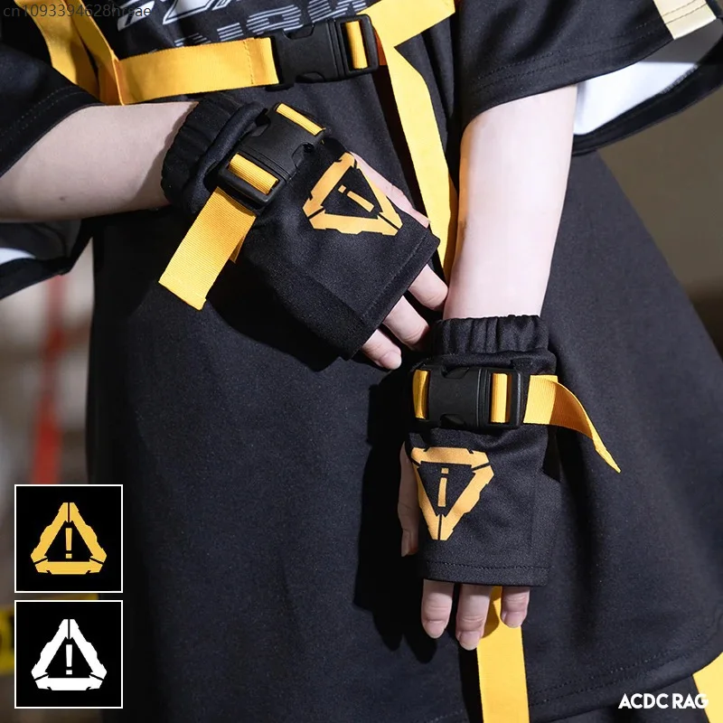 

Steampunk Spicy Girl Cyber Punk Element Hand Gloves Covers Subculture Y2K Lolita Gloves Women Cosplay Costume