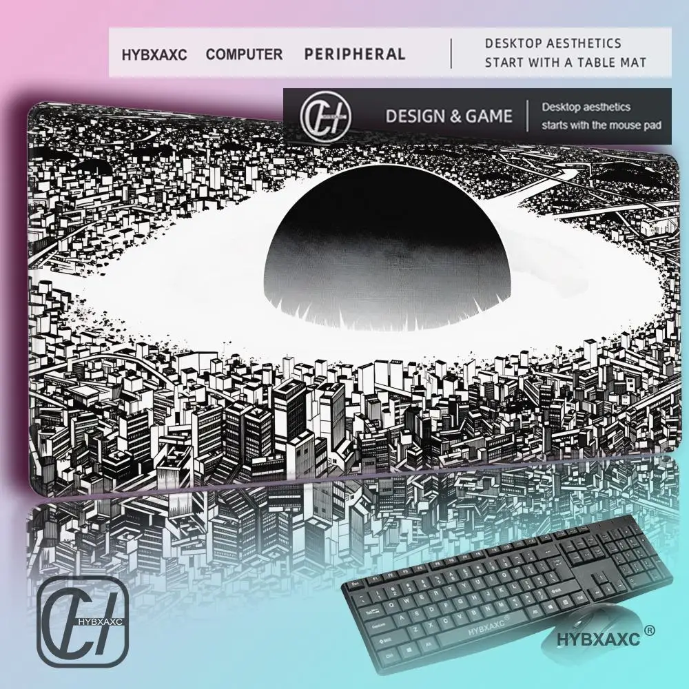 

HYBXAXC Akira Desk Mat Mouse Pad Anime Mange Playmat Neo Tokyo Explosion Berserk Blotter Gift Gaming Mat Merch