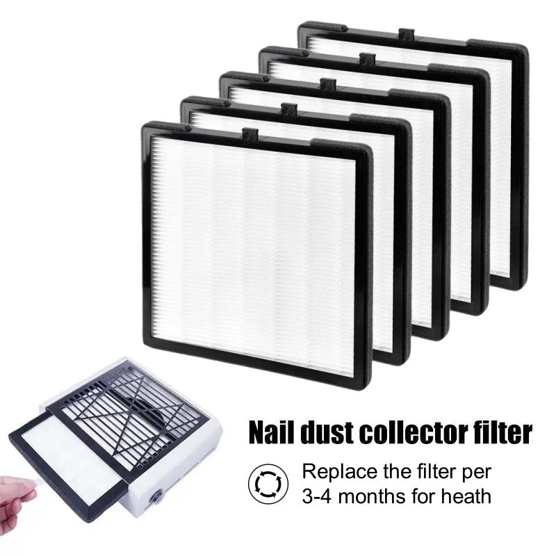 Replacement Filter Nail Vacuum Cleaner Filter for Nail Dust Collector Filter Brushless Nail Dust Extractor Original Filter