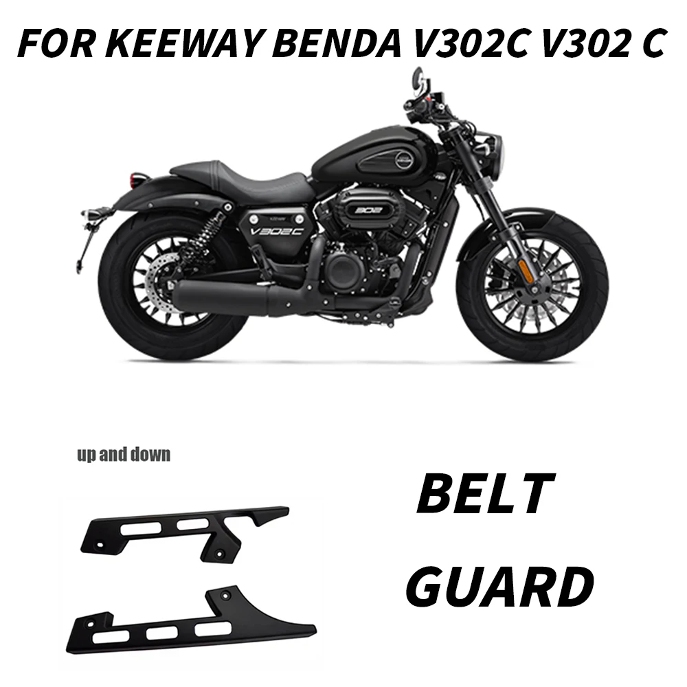 

Motorcycle Belt Upper And Lower Protective Cover For Keeway Benda V302C V302 C Belt Protective Cover V302C V302 C