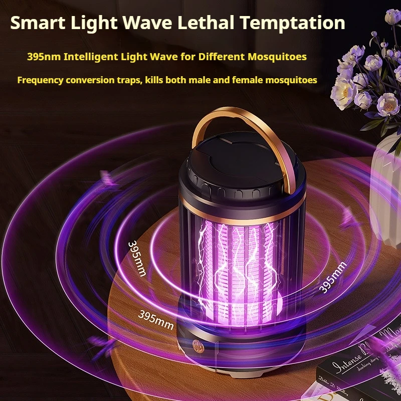Portable Mosquito Killer Lamp, multi‑function for mosquito killing, lighting and night‑light, 360° mosquito‑luring & killing