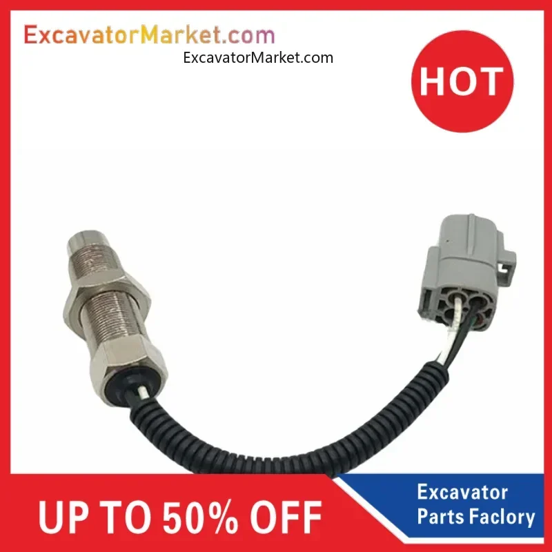 For Kobelco Excavator SK130 140 200 250 260 350-8 New Engine Flywheel Shell Speed Sensor Induction Plug High Quality parts