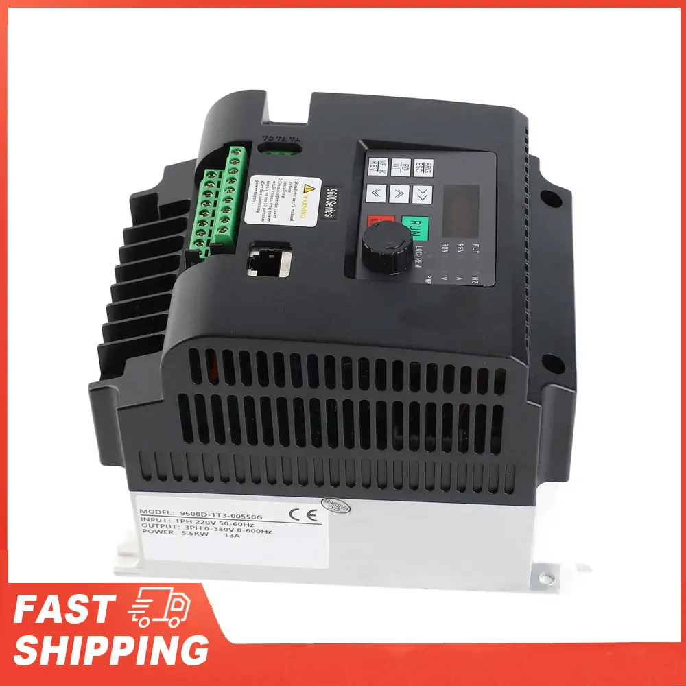 5.5kw العاكس تردد العاكس تردد محرك العاكس ABS محرك محول تردد مرحلة واحدة 220 فولت إلى 3 المرحلة 380 فولت 5.5kw