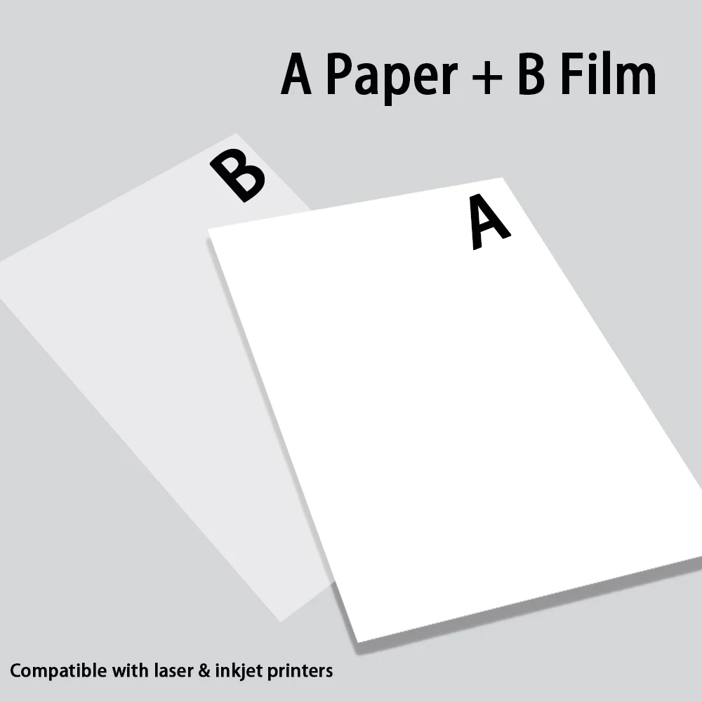 A4 Size Tattoo Sticker Transfer Paper Printable Transparent Temporary Tattoos Printing Paper For Laser&Inkjet Printer