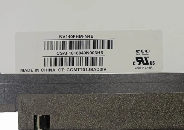 Фото NV140FHM-N4B NV140FHM-N3B NV140FHM-N4C NV140FHM-N48 NV140FHM-N49 14.0'' ЖК-экран 1920*1080 EDP 30 контактов