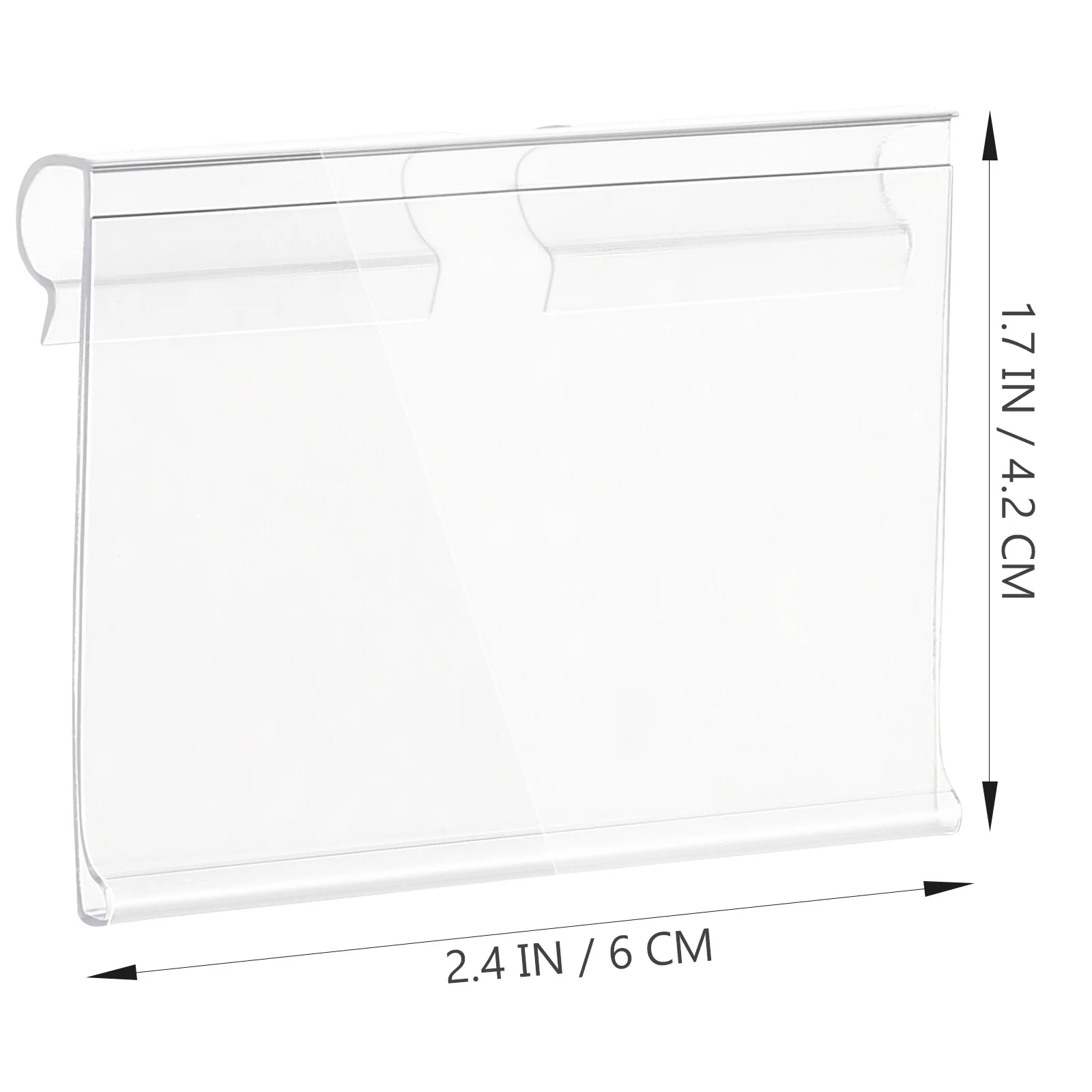 60pcs Price Tag Label Holders Plastic Sign Display Stands For Shelf Merchandise Signs Organizer Clips Label Holder